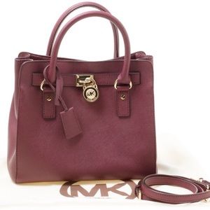 Michael Kors large saffiano leather tote with lock